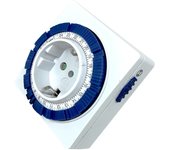 Programador silver electronic analógico - 24 horas - 3600w - 250v - 16a - 50hz - ip 20 - ajustable 15 minutos - 24h -  Recíbelo en 2-3 días laborables