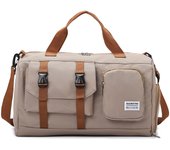 Bolsa de Hombro para Gimnasio Fitness Impermeable Equipo de Deportes al Aire Libre para Natación Yoga Bolsa Crucada Grande con Bolsillos para Zapatos