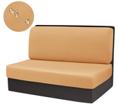 2pcs/set Solid Color RV Dinette Cushions Covers Stretch Adjustable Anti-dirty Sofa Seat Covers Bench Backrest Decor for Car