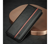 Carbon Fiber Flip Wallet Phone Case for Xiaomi 13T 12T 11T 11 Lite POCO X5 X4 X3 Pro Holder Cover Redmi Note 12 12S 11S 11 Pro
