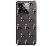 Tumundosmartphone Funda Silicona Antigolpes para Xiaomi 14 5G diseño Perros 11 Dibujos
