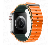 Ocean silicone strap for Apple Watch Ultra2 49mm 45mm 40mm 44mm 41mm sport bracelet for apple watch bands serie 9 8 7 6 5 4 3 SE
