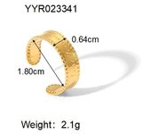 Encanto Anillos de enganche personalizados de acero inoxidable para mujeres y niñas, anillos abiertos de Hip Hop Kpop de Color dorado, regalos de joyería para fiesta