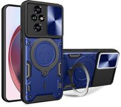 360°Rotating Metal Magnetic Car Holder Armor Phone Case For Honor 90 50 200 X9A X9B X8B X7B X8A X8 Magic 6 5 Pro Lite Back Cover