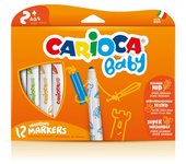 Carioca - Marker 2+ rotulador Extra-grueso Multicolor 12 pieza(s) 42814