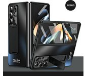 Plating Hinge with Pen 360 Full Screen Protector AG Matte Case for Samsung Galaxy Z Fold 6 5 4 3 5G Shockproof Kickstand Cover