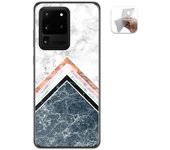 Tumundosmartphone Funda Gel Tpu para Samsung Galaxy S20 Ultra diseño Mármol 05 Dibujos