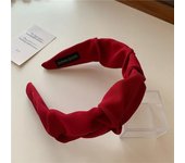 Korean Hair Accessories Solid Color Cotton Crumpled Women's Head Hoop Wide Bezel Makeup Hairbands for Ladies Headwear 2023 New
