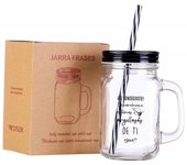 Disok Jarra Cristal Graduación con Tapa y Caña - Regalo Original
