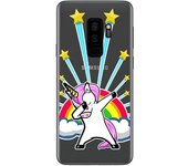 Tumundosmartphone Funda Gel Transparente para Samsung Galaxy S9 Plus Diseño Unicornio Dibujos