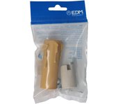 vela mediana crema+portalamparas 44126 envasada