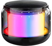 LIFA Altavoz de Bluetooth portátil con luces LED MB152, reproductor de música MP3, Tarjeta SD, Jack 3.5mm, Radio FM
