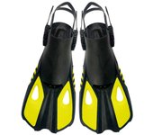Aletas de snorkel ajustables, equipo de natación para adultos, portátiles, cómodas y antideslizantes.