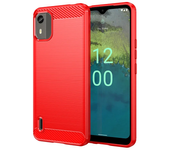Carbon Fiber Texture TPU Case for Nokia C12 Pro C22 C32 G22 G400 C100 C200 C21 Plus G21 G11 Shockproof Protective Cover Fundas