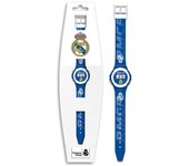 Real Madrid Reloj Digital18x7,5x3cm, Reloj Automático Infantil 22cm, Reloj para Niñas y Niños, Color Azul, Regalo Cumpleaños, Navidad, Reyes