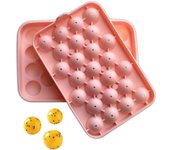 Bandejas para cubitos de hielo con tapas para congelador, de fácil liberación, reutilizables