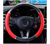Universal Auto Car Steering Wheel Cover Mahogany Wood Leather Fit 37-38cm Wheel car Steer Wheel Covers Car interior decoration