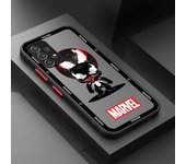 Matte Case For Samsung A52 A53 A12 A13 A14 A21s A22 A24 4G A32 A54 A53 A72 A73 5G Phone Cover Marvel Venom Spiderman Iron Man