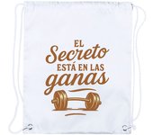 3 Mochilas de cuerdas frase motivadora el secreto está en las ganas playa piscina picnic excursion