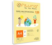 Paquete de folios A4 de 120gr con 50 Hojas Blancas, Papel Multifuncional para Uso Escolar y Entornos Laborales. Ideal con impresoras láser, de inyección o fotocopiadoras - Ofituria