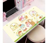 Sanrio Family Anime Mouse Pad Kuromi My Melody Cinnamoroll Hello Kitty Kawaii Large Mousepad Pink Office Table Mat Gaming Carpet