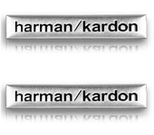 Harman Kardon Badge aluminum 3D car audio stickers For mercedes benz kia sportage cooper volkswagen Mitsubishis Cadillac Mini DS