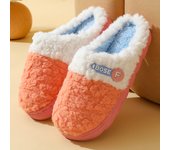 Nuevas zapatillas de algodón de invierno para mujer, zapatillas de algodón de felpa y terciopelo para el hogar, zapatillas de algodón cálidas para interiores con suela gruesa para parejas, zapatillas de algodón para hombres