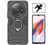 Kit Film Hidrogel Frontal Completo + Funda 3X1 + Soporte Magnético Xiaomi Redmi A3 Negro
