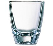 ARCOROC GIN Caja 24 Vasos Bajos Vidrio 5CL Transparente Brillo Fabricado en Francia Reciclable