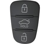 3 Button Remote Key Fob Case Rubber Pad For Hyundai I10 I20 I30 IX35 for Kia K2 K5 Rio Sportage Flip Key