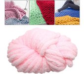 Chunky Chenille Yarn Gauge 7 Plush Jumbo Yarn Acrylic Thick Yarn Bulky Yarn for Hat Crochet Bed Arm Knitting Throw