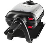 Tefal WM756D - Gofrera, 1200 W, 80 cm, acero inoxidable, negro/acero inoxidable