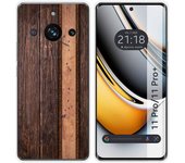 Funda Silicona para Realme 11 Pro / 11 Pro+ Plus 5G diseño Madera 05 Dibujos