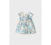 Moda infantil niña MAYORAL 1.909 014 VESTIDO ESTAMPADO CIELO 35422 25V