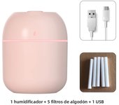 Portable USB Ultrasonic Air Mini Humidifier Essential Oil Diffuser Car Purifier Aroma Anion Mist Maker with LED Lamp Lighting