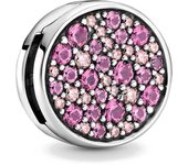 Hot Selling  Reflexions Round Bow Sunflower Present Pave Clip Diy Beads Charms Fit Original Silver Plated 925 Women Bracelet