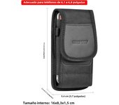 HAWEEL Mobile Phone Waist Bag 4.7-6.8 inch Phone Holster Case Nylon Cell Phone Belt Clip Pouch For iPhone 15 14 13 12 11 Samsung