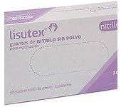 Lisutex Guantes De Nitrilo Sin Polvo Talla Mediana 100Uds
