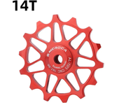MEROCA 12T 14T Bike Jockey Wheel Aluminum Alloy Pulley Sealed Ceramic Bearing MTB Rear Derailleur Guide Wheel