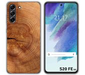 Funda Silicona para Samsung Galaxy S21 FE 5G diseño Madera 04 Dibujos