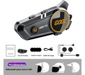 1/2x Bluetooth Motorcycle Intercom Helmet Headset BT5.3 Wireless Interphone Waterproof 300m Intercomunicador Speaker Earphone