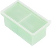 Bandeja de silicona para congelador con tapa, recipiente para congelador de sopa, bandeja para cubitos de hielo extra grandes de 2 tazas, prepara 2 porciones perfectas de 250 ml, cubos para congelar sopas, guisos y salsas.