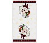 Toalla de cocina navideña con estampado de Letreros de árbol de Navidad