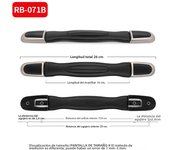 1Pc Luggage Handle Grip Trolley Suitcase Bag Replacement Universal Travel Black Accessories