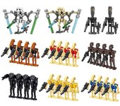 Paquete de 28 soldados de batalla, generales y droides con armas, bloques de construcción, figuras de acción, juguetes para niños