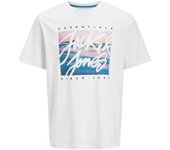 JJCOLTON PHOTOPRINT TEE SS CREW NECK White
