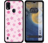 Funda Silicona para ZTE Blade A51 diseño Flores Dibujos