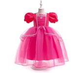 Fluffy Cinderella Elsa Princess Girls Dress Cosplay Ice Snow White Rapunzel Birthday Dresses Beauty and Beast Halloween Costumes