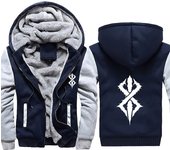 Winter Jacket Men Warm Thick Coat Fleece Male Harajuku Fashion Zip Up Hoodies Casual Sportswear Workout Hooded Sweatshirt