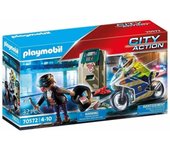 MOTO POLICIA PERSECUCION DE LADRON DE PLAYMOBIL